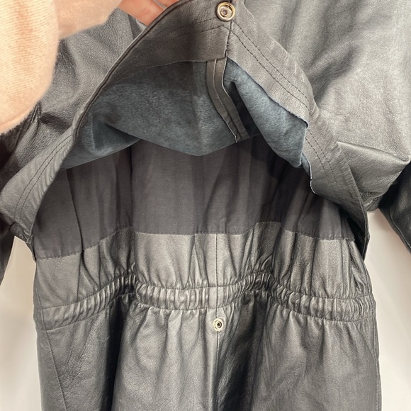 Wilsons The Leather Experts Anorak Coat Jacket Womens Size‎ XL Black Full Zip - Picture 11 of 16